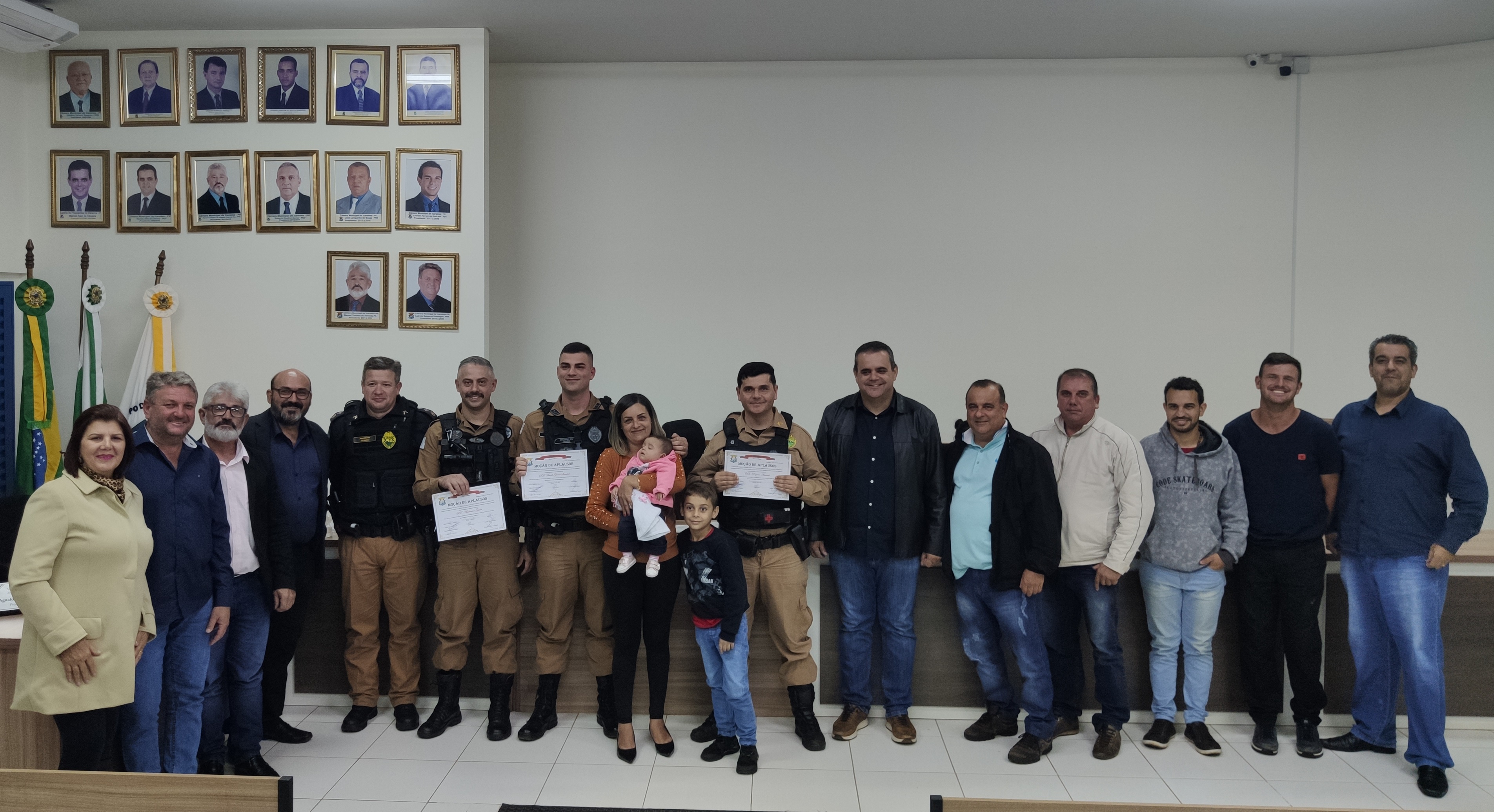 Certificados de Moção de Aplausos são entregues a Policiais Militares